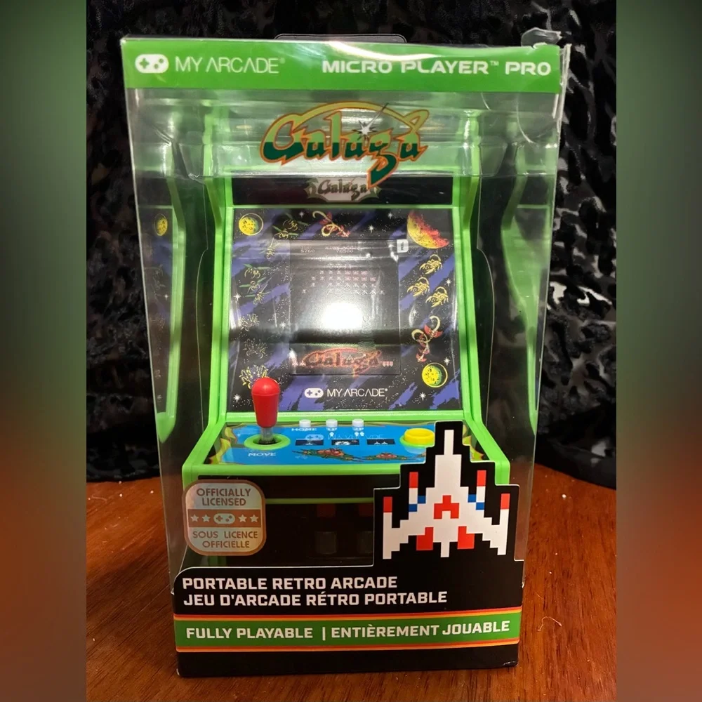 Fully Playable Micro Player Pro Portable Arcade Games: Galaga & Galaxian